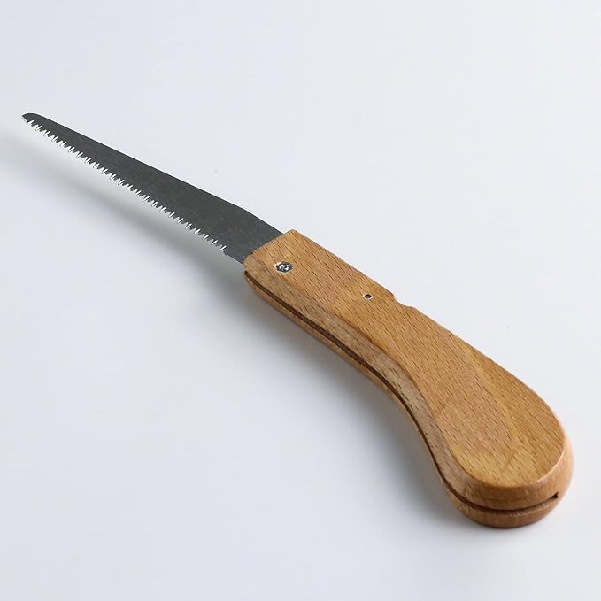 Wazakura Small Japanese Garden Folding Hand Saw 3.94in (100mm) for Woodworking and Bonsai, Mini Tree Pruning Saw Tool, Portable Knife Tool for Dry Wood, Outdoor Camping, Wood Cutting Made in JAPAN