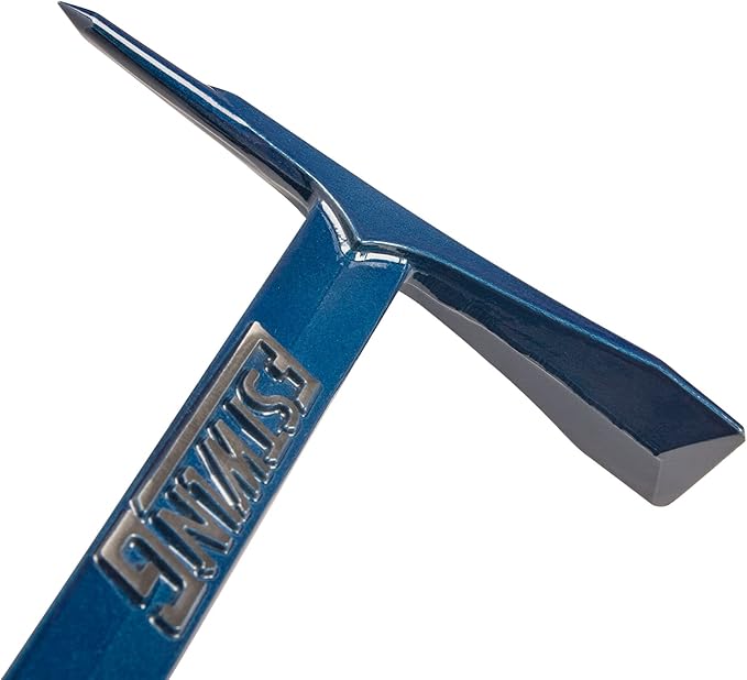ESTWING Burpee Rock Pick - 17" Geologist Tool with Pointed Tip & Shock Reduction Grip - BP500