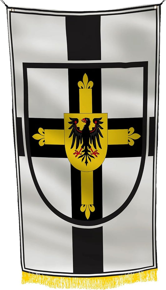 Teutonic Order Grand Master Historical Replica 3x5 feet Flag Banner Vivid Color Double Stitched Brass Grommets