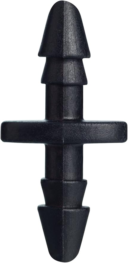 5 Pack (125 Total Fittings) Orbit 1/4 Inch Drip Barbed Coupling for Drip Irrigation Tubing - 25 Pack