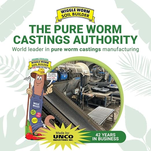 100% Pure Organic Worm Castings Fertilizer, 30-Pounds (4 Pack) - Improves Soil Fertility and Aeration for Houseplants, Vegetables, Gardens, and More – OMRI-Listed and Mineral-Dense