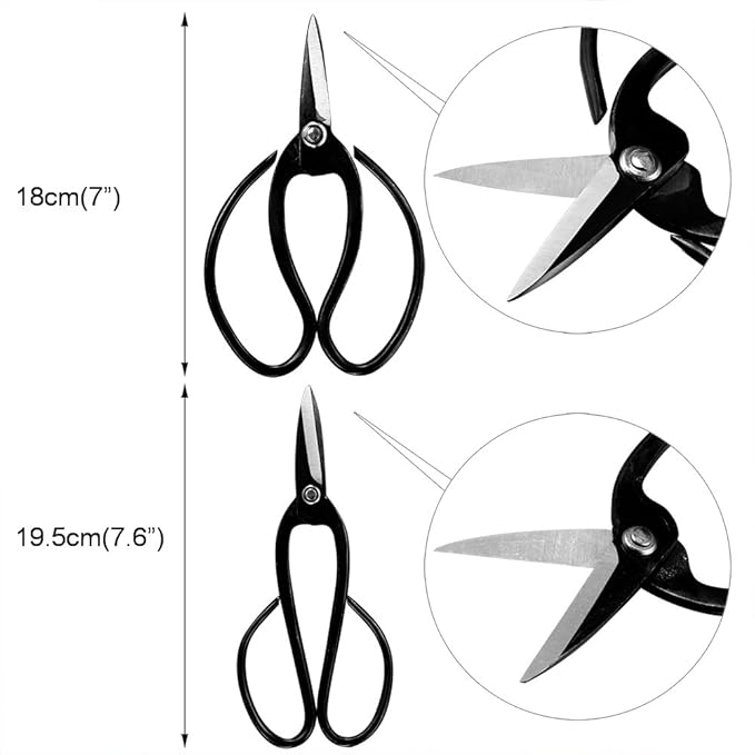 Bonsai Tool Kit 10PCS Set Carbon Steel Shear Cutter Scissor Wire Plant Gardening Nylon Case