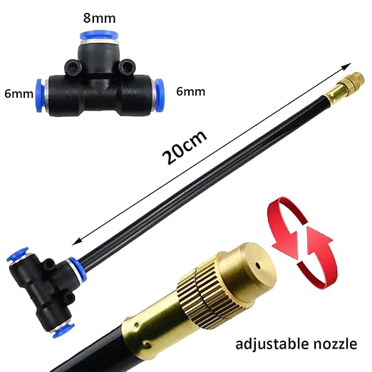 Drip Irrigation Kit, Automatic Irrigation System, 1/2" Irrigation Tubing Garden Irrigation System, Garden Watering System for Garden Yard (65FT)