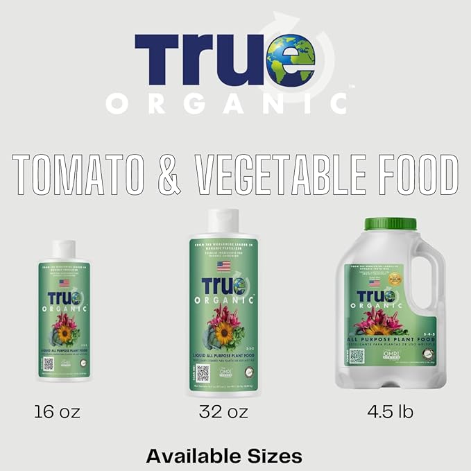 True Organic All Purpose Plant Food – Organic Fertilizer for Fruits, Vegetables, Flowers, and Herbs – 4lb Bag Covers 87 sq. ft.