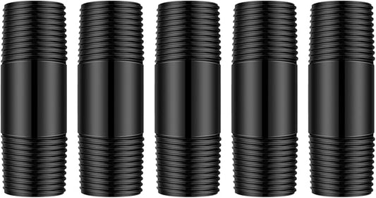 Yaomiao 5 Pcs Sprinkler Head Pipe Riser Extension 1/2 Inch MPT PVC Double Male Pipe Thread Sprinkler Riser for Lawn Irrigation System Automatic Irrigation Connector Raised Pipe (2 Inch)