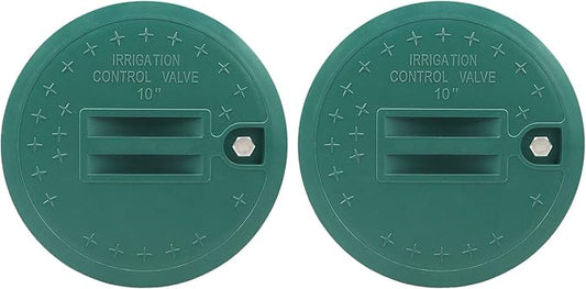 Bandelt 10" Sprinkler Valve Box Cover Lid for Automatic Irrigation Water System Lawn, Yard, Outside-2 Pack