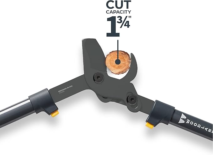 WOODLAND TOOLS Co. Heavy Duty LeverAction Lopper – 28" Tree and Branch Cutter with High Carbon Steel Blades for Effortless Pruning