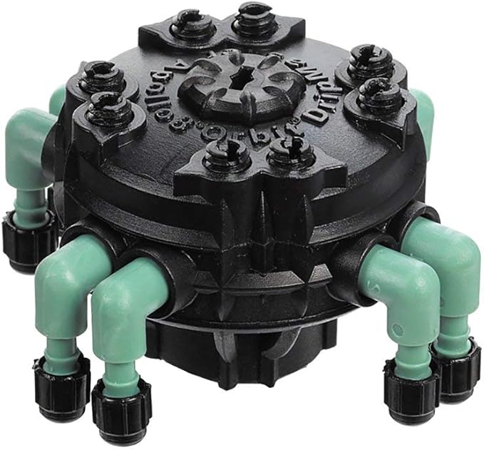 50 Pack - Orbit Adjustable Flow 8-Port Drip Irrigation Manifold for 1/4 Inch Tube