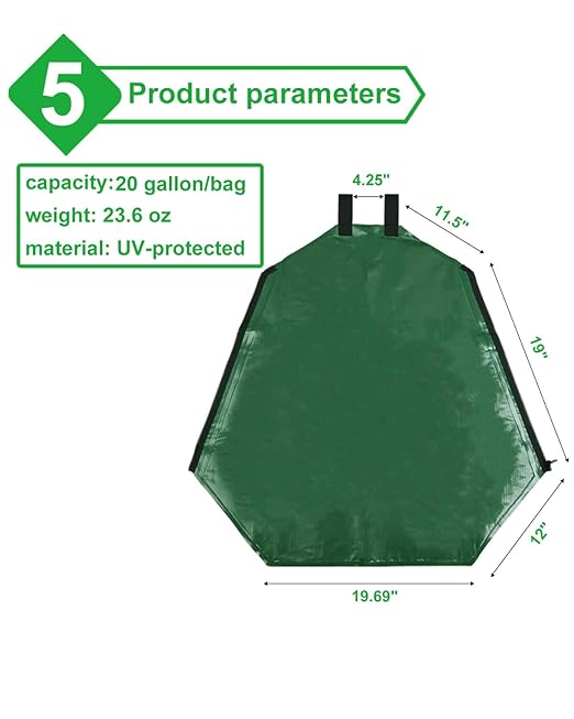 3 Pack Tree Watering Bag - 20 Gallon Slow Release Tree Watering Bag, Tree Automatic Irrigation Bag with Zipper