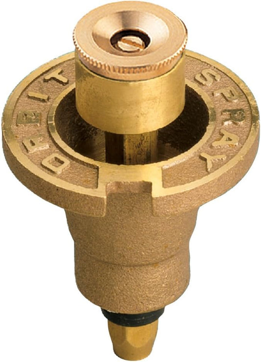 50-Pack Orbit 54071 Brass Pop-Up Flush Head Sprinkler with Half Pattern Spray Nozzle - Brass Pop-Up Sprinklers for Half Pattern Spray
