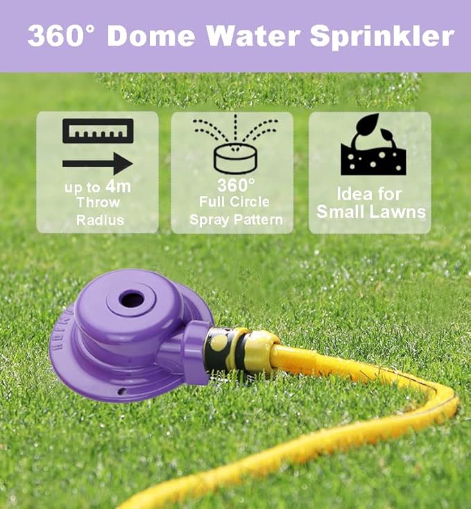 Metal Lawn Sprinkler Garden Water Sprinklers Lawn Irrigation System for Small to Medium Area Watering Outdoor Garden Yard Lawn (2PC)