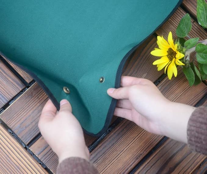 KONMAY Foldable Thicken Repotting Mat Tool Set - 30''X44'' Waterproof Potting Tray, Shovel and Garden Glove for Indoor and Outdoor Transplanting and Soil Mess Control