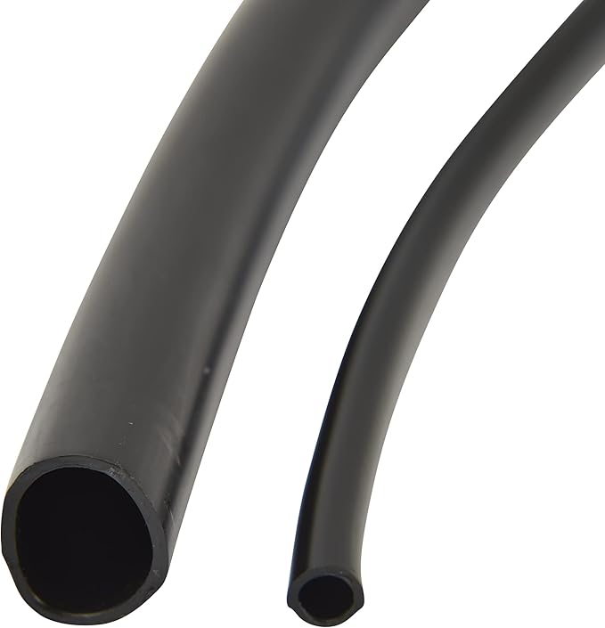 Raindrip 016025P 1/4-Inch Drip Irrigation Supply Tubing, 25-Foot, for Irrigation Drippers, Drip Emitters, and Drip Systems, Black Polyethylene (Pack of 2)
