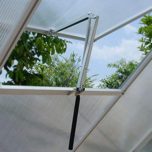 Wiwir Solar Heat Sensitive Automatic Greenhouse Vent Opener Auto Vent Kit Gardening Tools for Greenhouses Roof Ventilation (Single Spring Vent Opener)