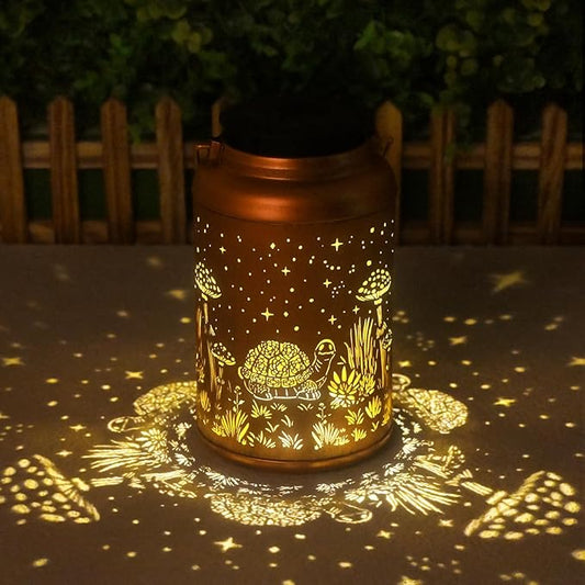 Turtle Solar Lanterns Outdoor Waterproof - Hanging Turtle Solar Lights Garden Decor for Outside, Birthday Gifts for Women, Mom, Mothers Day Gifts, Outdoor Decor for Patio, Yard