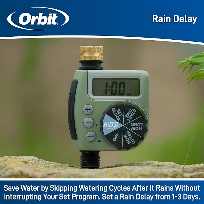 Orbit 62056 One Outlet Single-Dial Hose Faucet Timer (Pack of 3)