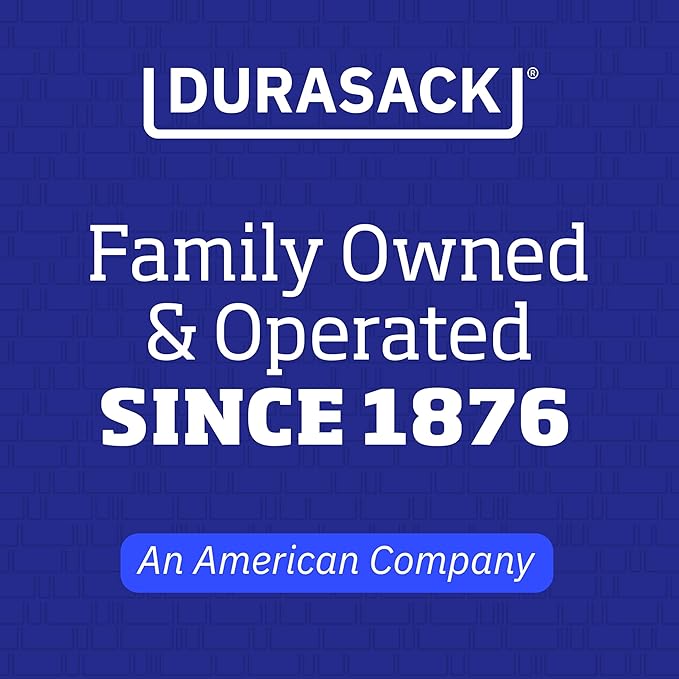 DURASACK Heavy Duty Home and Yard Waste Bag 48-Gallon Woven Polypropylene, Reusable Lawn and Leaf Garden Bag with Reinforced Carry Handles, Pop-Up Self-Standing Garbage Can, Blue