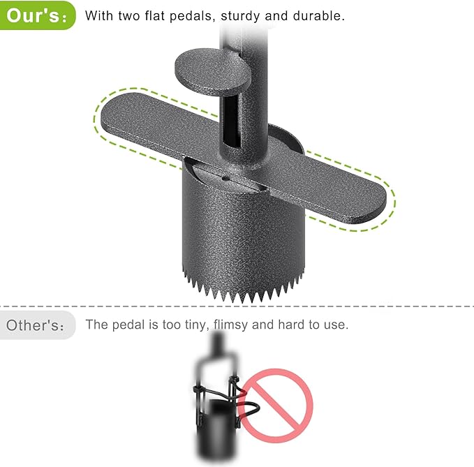 Dolibest Sod Plugger, Turf Cutter and Grass Plugger Tool with Dual Pedals, Sharp Serrations, and Non-Slip Soft Rubber Grip Handle, Perfect for Zoysia, Bermuda and More (Upgrade)