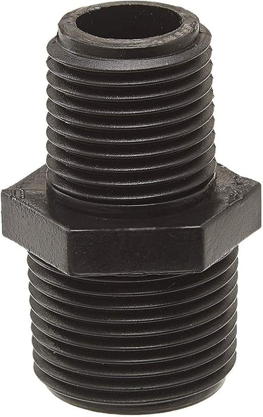 2 Pack - Orbit 1/2" to 3/4" Sprinkler Riser Adapter Converts .50" Irrigation Pipe to .75"