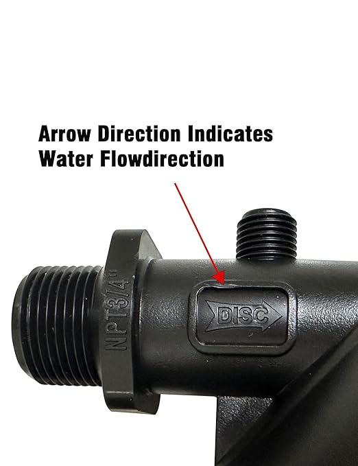 Drip Irrigation Disc Filter Y Filter - 120 Mesh 3/4 inch Male Pipe Thread NPT for Lawn Garden Watering and Irrigation Hose Connectors