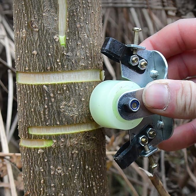 DOITOOL Bark Stripping Peeling Girdling Cutter Pruning Tool Garden Fruit Tree Scissors Wood Cutter Tool for Lawn Garden Winter Home