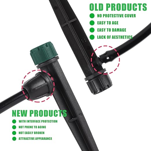 80Pcs Drip Irrigation Emitters for 1/4" Drip Tubing,Adjustable 360 Degree Automatic Irrigation Drippers on 5.5" Arrow Stake for Garden Irrigation Watering System
