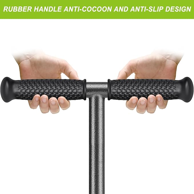 Dolibest Lawn Coring Aerator, Manual Lawn Aerator, 2 Stainless Steel Corer Plug Aerator with Soft Rubber Grip, Pre-Assembled Manual Grass Aerating Tool & Cleaning Hand Tool for Improving Lawn Health