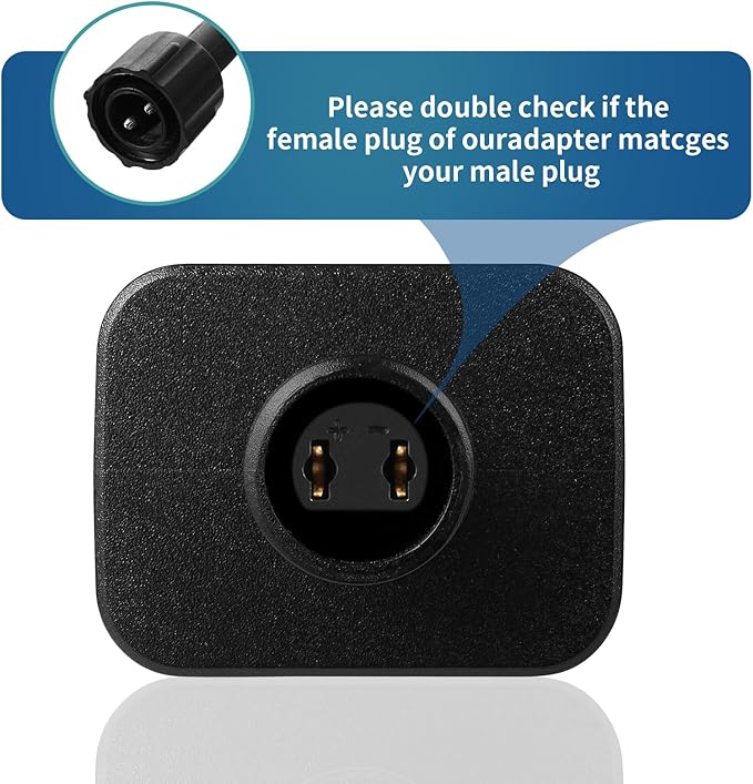 Replacement Yard Inflatable Adapter Power Supply Adaptor - 12V 1.0A 8Pcs - Inflatable Plug Replacement Class 2 Power Supply - for Christmas Tree Light/Thanksgiving Yard Blow Up Decorations