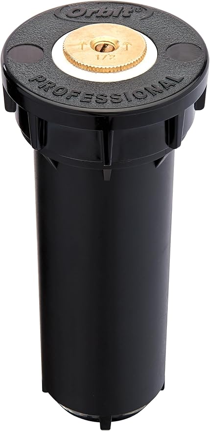 Orbit 54521 Professional Pop-Up Spray Head Sprinkler with Brass Nozzle, 4" Quarter Spray