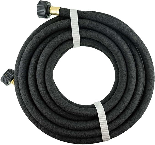 Durable Soaker Hose for Garden: 1/2" Diametere with Drip Irrigation Fittings Kit - Save 70% Water For Lawn/Flower beds/Vegetable （25FT)