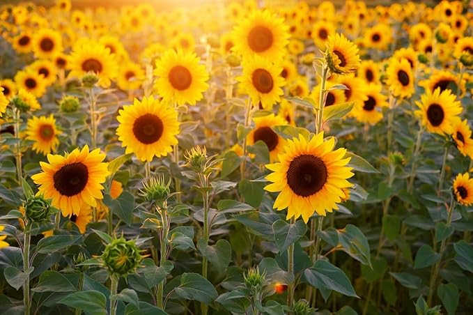 Set of Flower Seed Packets! Flower Seeds in Bulk - Great for Creating The Garden of Your Dreams! (100, Sunspot Sunflower)