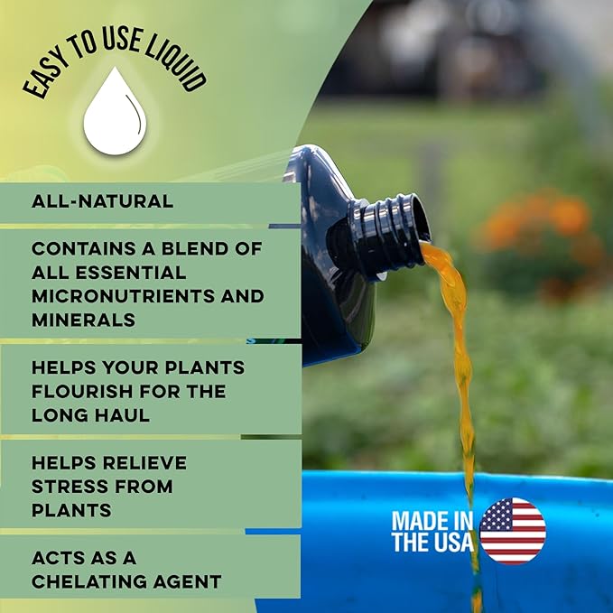Microbe Life Hydroponics Premium Vitamins & Amino Acids Essential for Maximum Plant Growth and Root Uptake, Use with Any Feeding Systems Including Hydroponics or Soil, 1 Gallon
