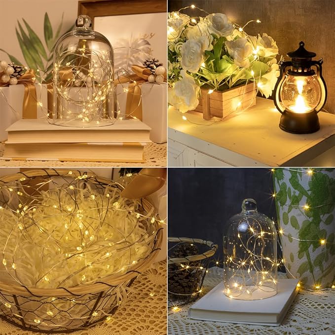 Fairy Lights Plug in,200FT 600 LEDs Waterproof Led String Lights,Twinkle Light with 8 Modes Remote for Outdoor Indoor Christmas Wedding Birthday Garden Party Decorations,Warm White