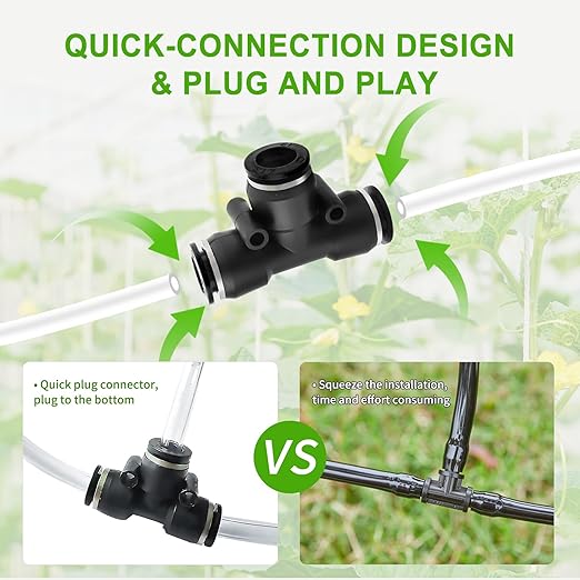 Indoor Plant Watering System, 10 Potting Automatic Watering Device, Programmable Water Timer, Self-Priming Pump, Drip Irrigation System Kit