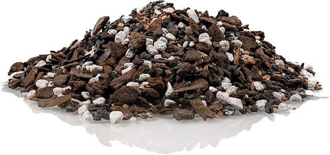 Premium Bonsai Soil All Purpose Fast Draining Mix - Pumice, Lava, Calcined Clay and Pine Bark Potting Pre Mixed Bonsai Plant Soil Mixture by GARDENERA- Made in USA - (2 Quart Bag)