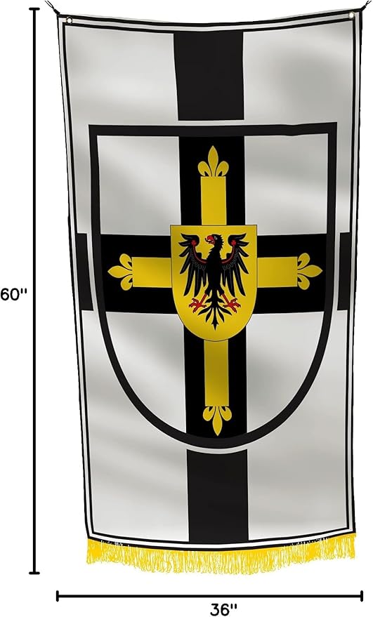 Teutonic Order Grand Master Historical Replica 3x5 feet Flag Banner Vivid Color Double Stitched Brass Grommets