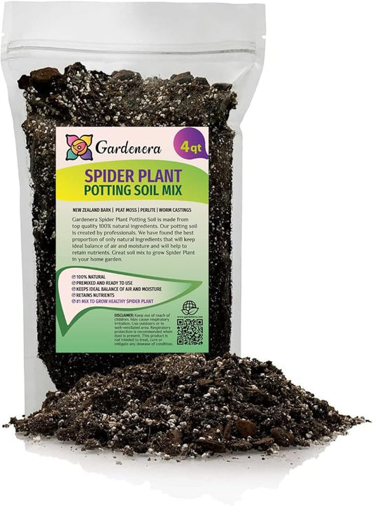 Premium Spider Plant Potting Soil Mix - (4 Quart Bag)