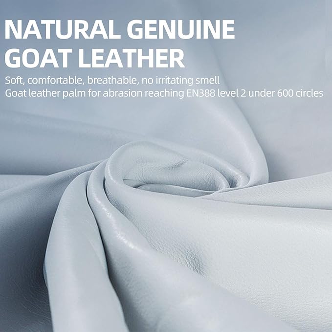 Vgo... Gardening Gloves for Women, Goatskin leather,Puncture Resistant Palm and Fingertips,Touchscreen(GA3561)
