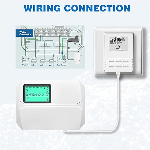 24 Volt AC 1000mA Power Adapter for Smart Sprinkler Controller,Indoor Irrigation System Controller,24V 1A AC to AC Wall Adapter Transformer Compatible with Most Smart Sprinkler Controller (White)