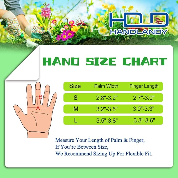 HANDLANDY Long Gardening Gloves for Men & Women, Thorn Proof Rose Pruning Gloves Leather Gauntlets Garden Gloves Yard Work Gloves (Small, Brown)