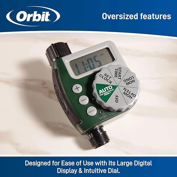 Orbit 62067 1-Outlet Programmable Digital Hose Watering Timer, 2-Pack