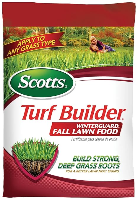 Scotts Turf Builder WinterGuard Fall Lawn Fertilizer for All Grass Types, 12,000 sq. ft., 32.3 lbs.