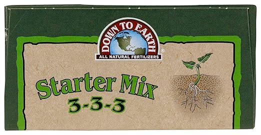 Down To Earth All Natural Fertilizers Organic Natural Starter Mix 3-3-3, 1 lb