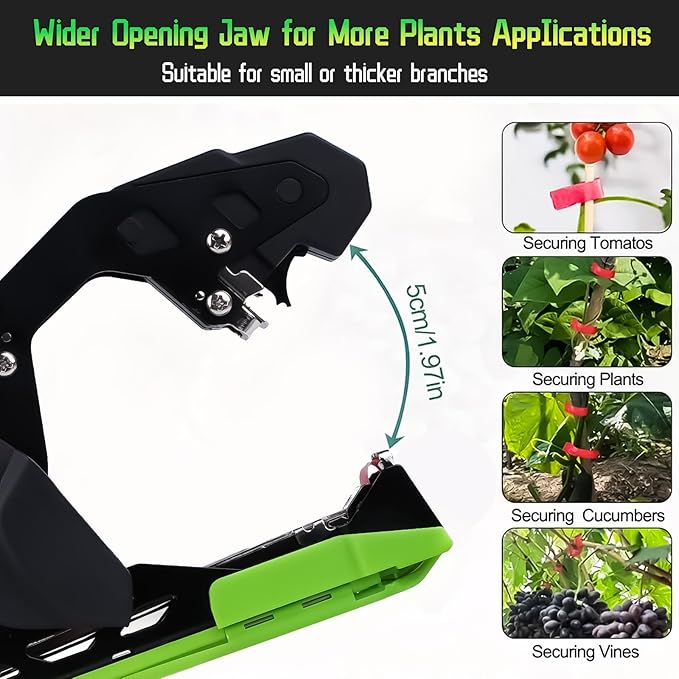 Plant Tying Machine, Lightweight Plant Tying Tape Tool, for Gardeners Farmers with Blade Replacement Garden Tapes and Staples