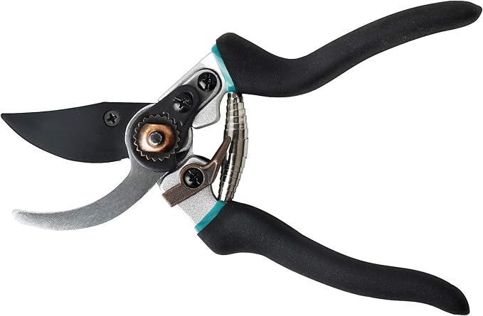 Flora Guard Pruning Shears 8.6" Bypass Garden Shears, Professional Ultra Sharp Sk5 Steel Garden Clippers, Heavy Duty Durable Ergonomic handle Plant Cutting Scissors Tools, Yard Hedge Branch Trimmer