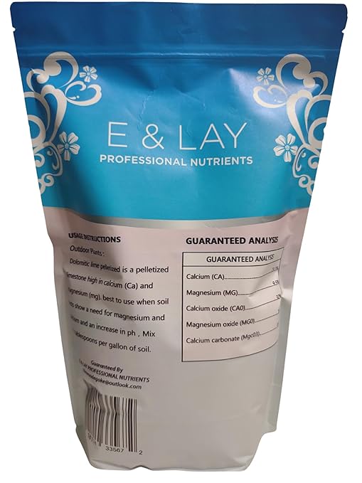 E & LAY PROFESSIONAL NUTRIENTS Dolomite Lime Powder (2LB)