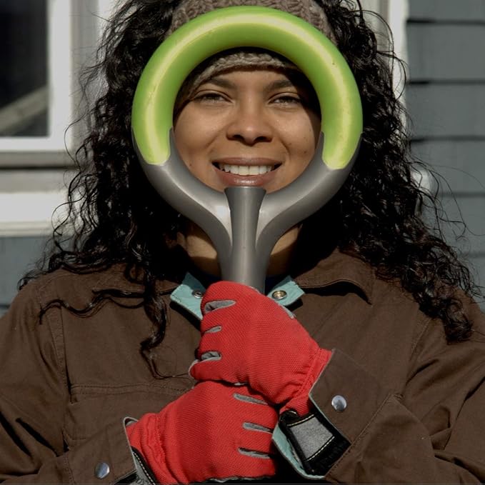 Radius Garden 202 PRO Ergonomic Stainless Steel Shovel, Original Green