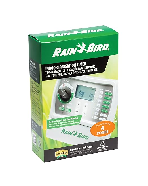 Rain Bird SST400IN Simple-to-Set Indoor Sprinkler/Irrigation System Timer/Controller, 4-Zone/Station (this New/Improved Model Replaces SST400I)