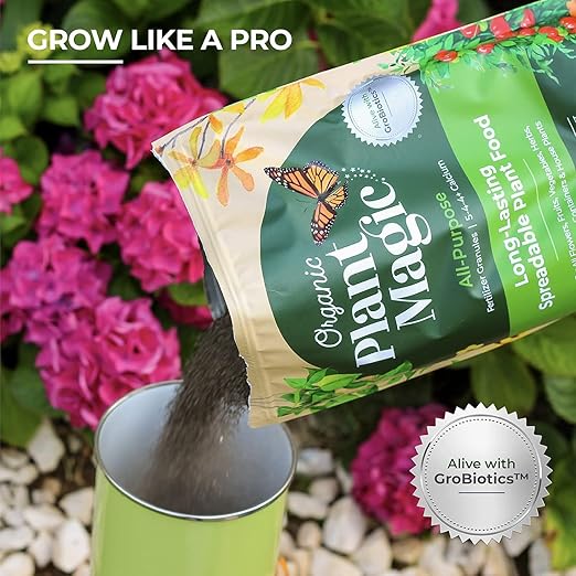 Organic Plant Magic - Premium Granular Fertilizer (Two 4 lb Bags)