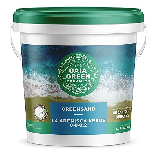 GAIA GREEN 1.25 Kilogram Greensand Plant Enhancer for Lawn, Household Plants, Golf Courses, Greenhouses, Urban Gardens and Nurseries